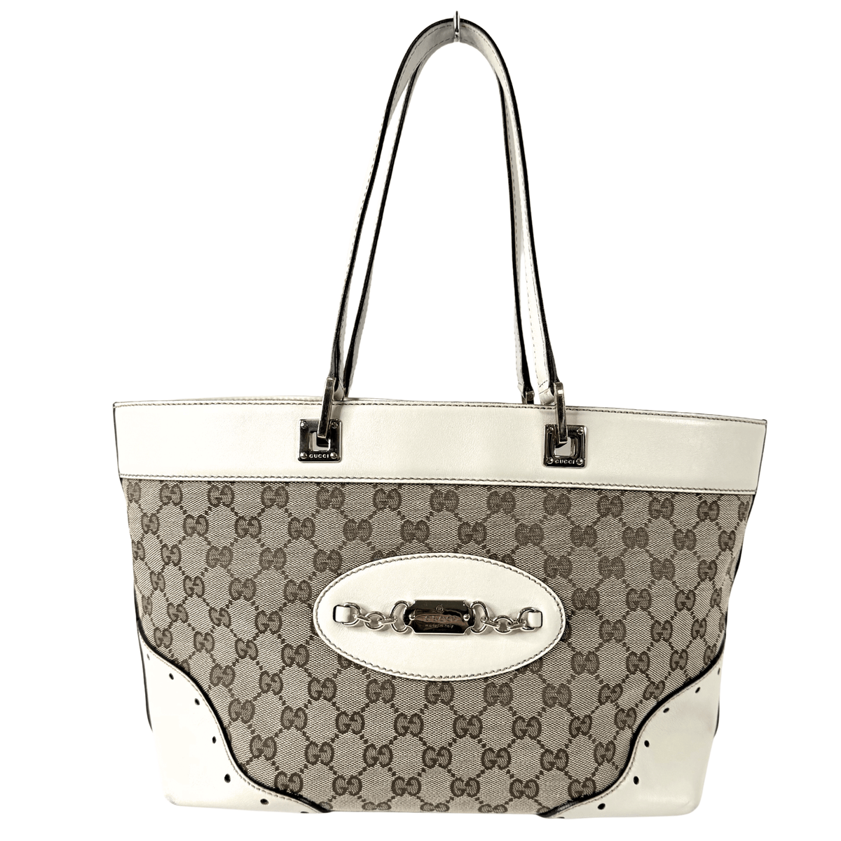 Gucci GG Canvas Horsebit Punch Tote