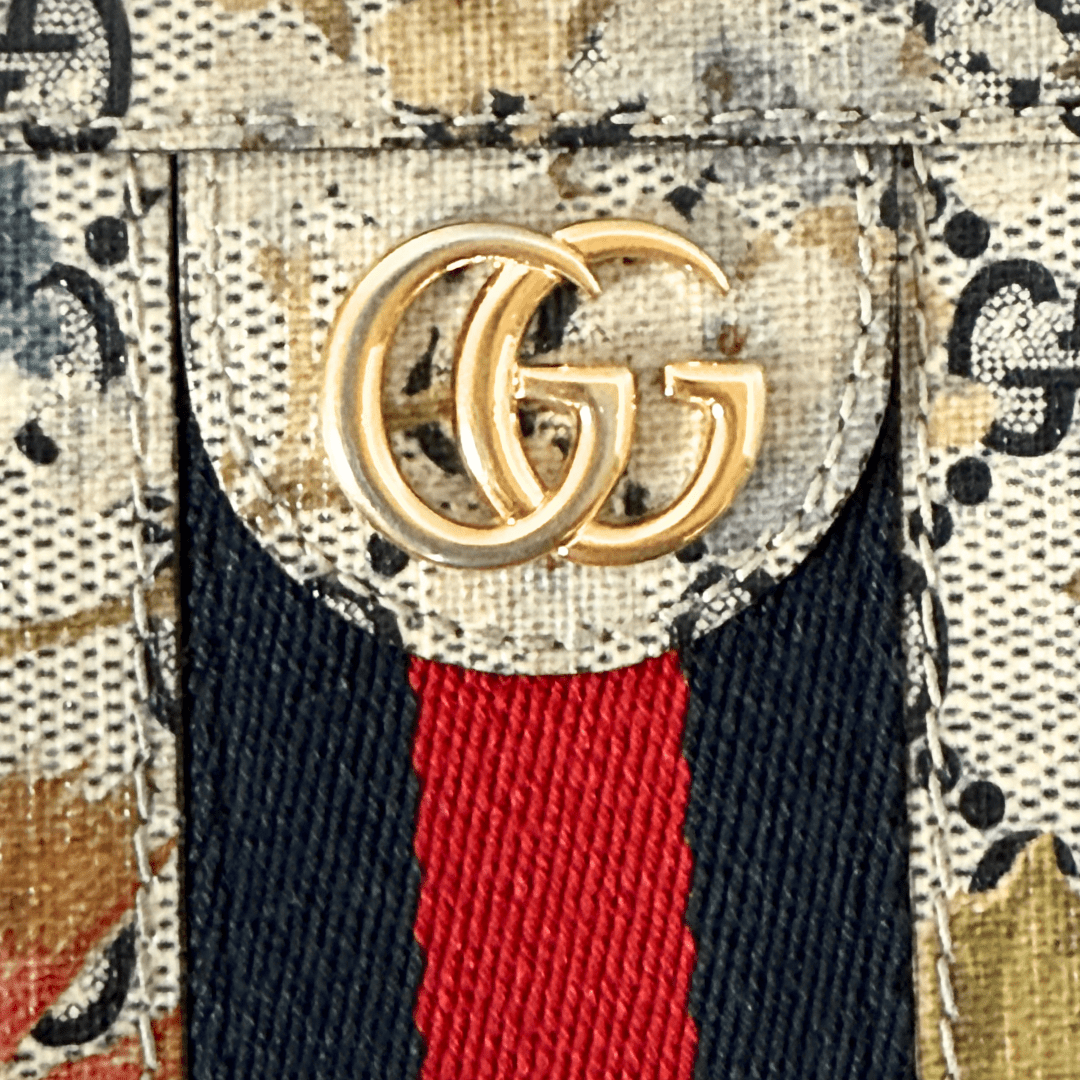 Gucci Ophidia Flora Zip Around Wallet