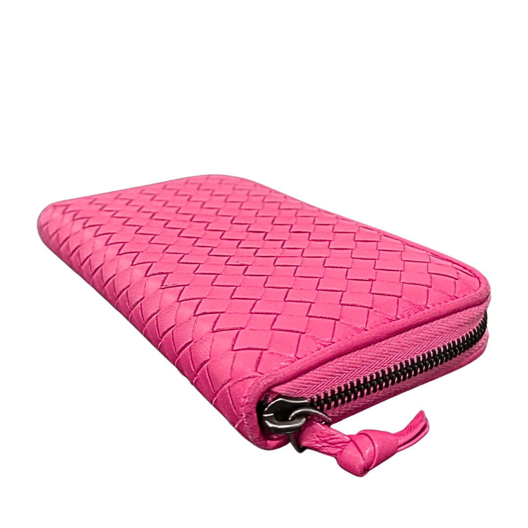 Bottega Veneta Intrecciato Zip Around Wallet