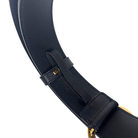 Faux Pearl Accents Leather Belt