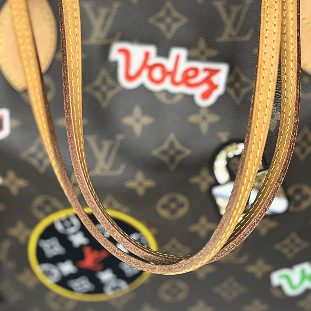 Louis Vuitton Monogram Neverfull MM Patches Tote w/ Pouch