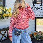 Chanel Ribbon Leather Flap Belt Bag