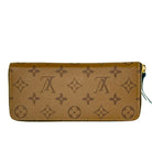 Louis Vuitton Reverse Monogram Clemence Zippy Wallet
