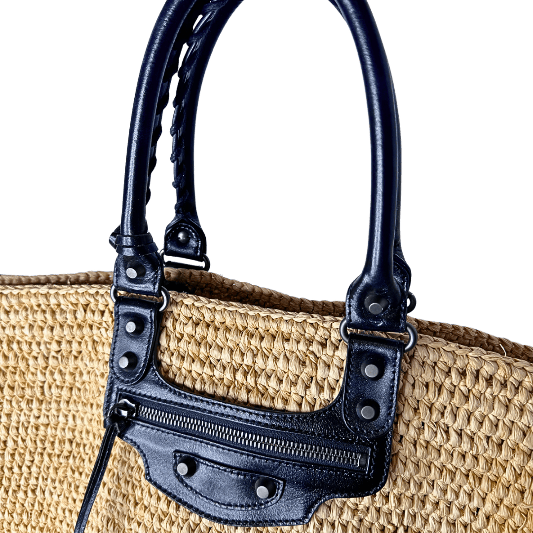 Balenciaga Raffia Panier Tote