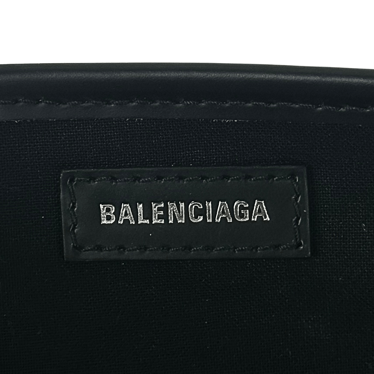 Balenciaga Cabas Canvas Logo Tote with Pouch