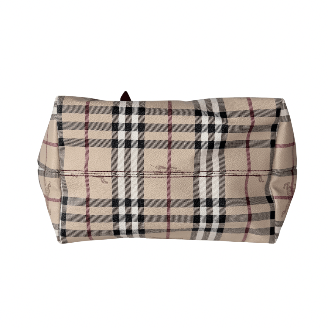 Burberry Red Haymarket Check Salisbury Tote