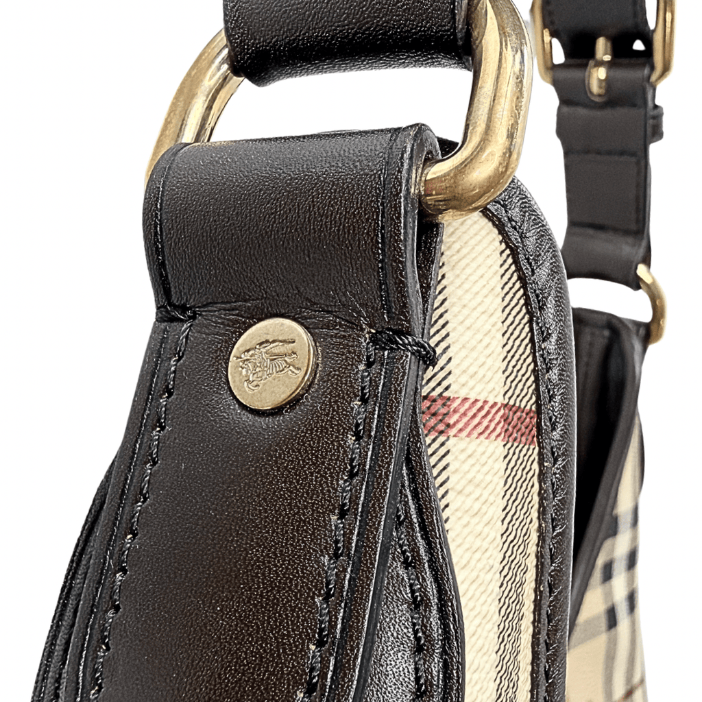Burberry Haymarket Hobo Bag