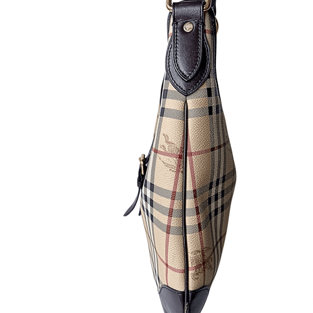 Burberry Haymarket Hobo Bag