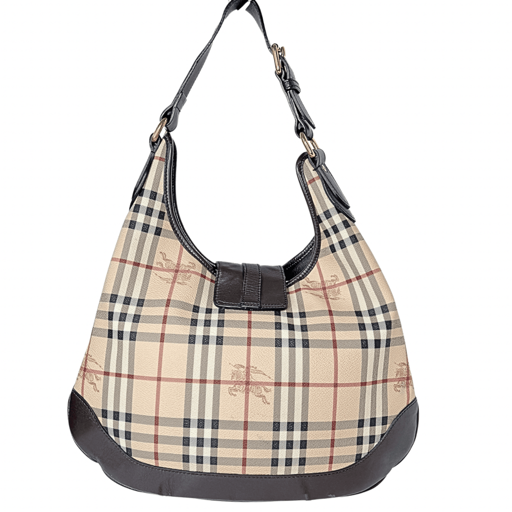 Burberry Haymarket Hobo Bag