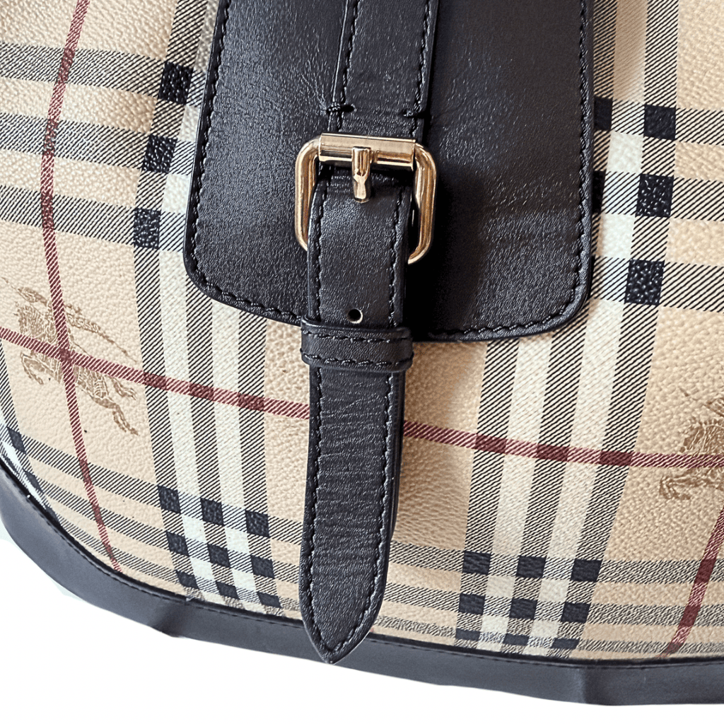 Burberry Haymarket Hobo Bag
