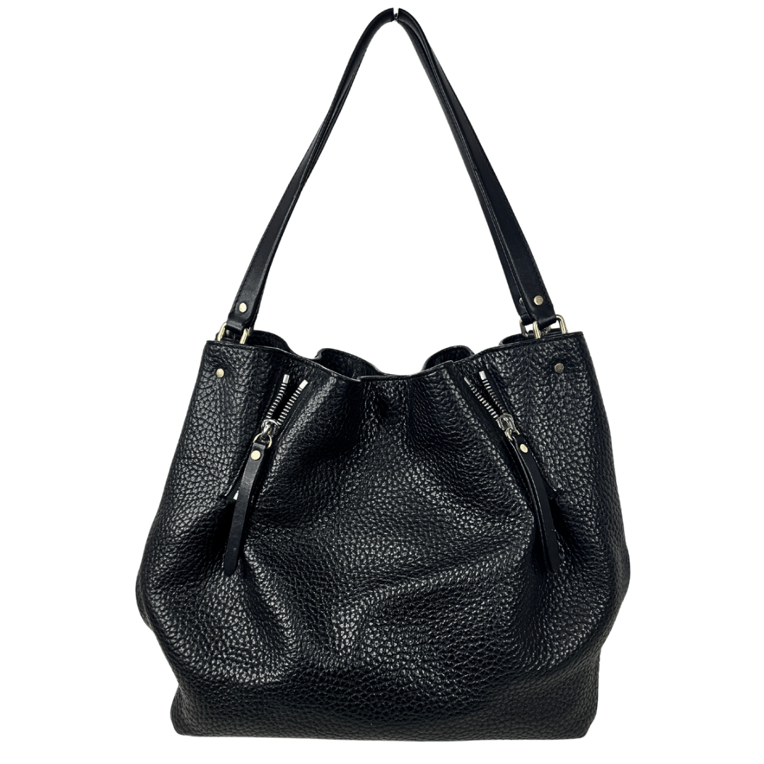 Burberry Maidstone Leather Nova Check Hobo Bucket Bag