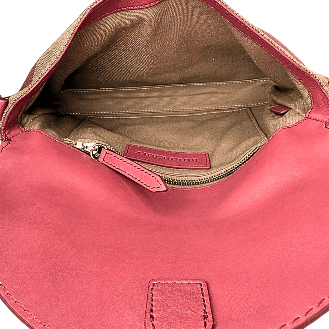 Burberry House Check Henham Leather Crossbody