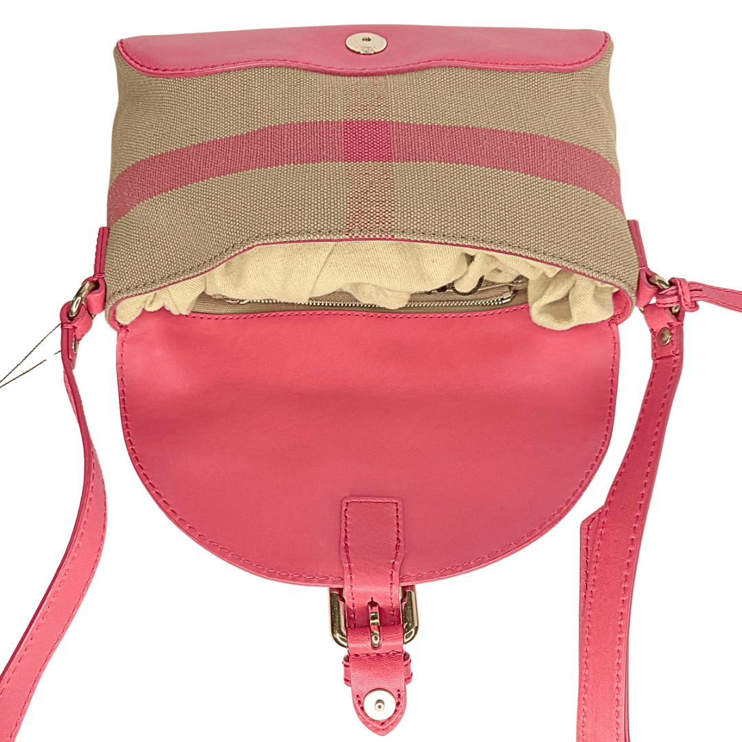 Burberry House Check Henham Leather Crossbody