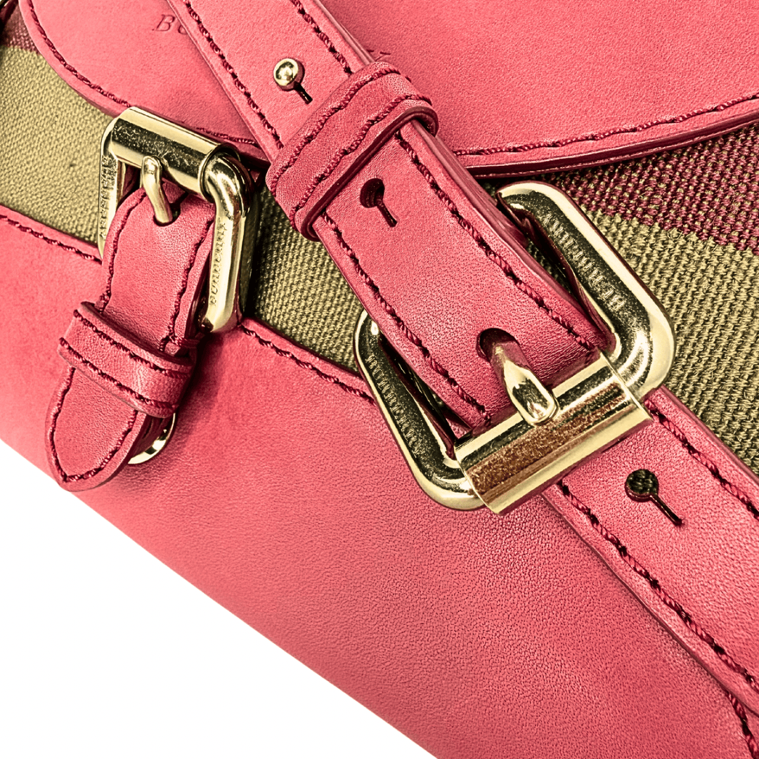 Burberry House Check Henham Leather Crossbody