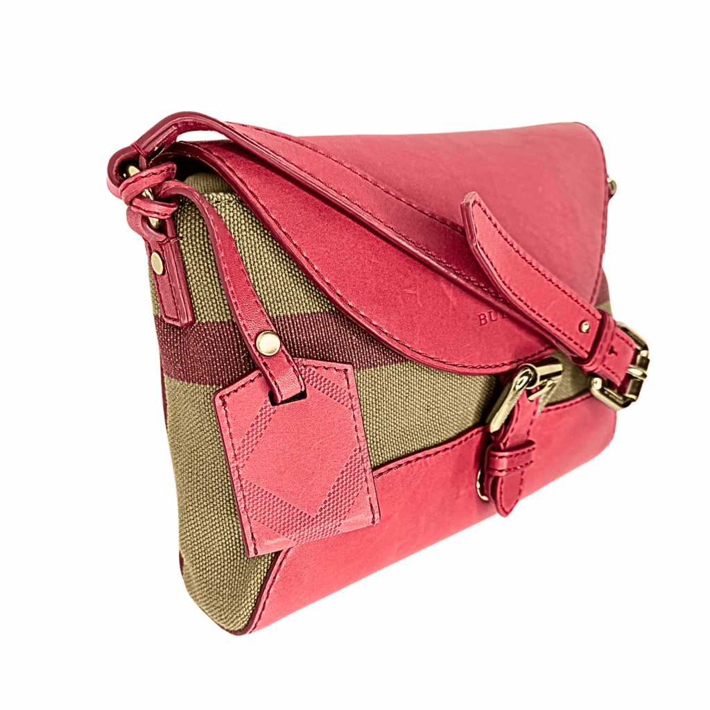 Burberry House Check Henham Leather Crossbody