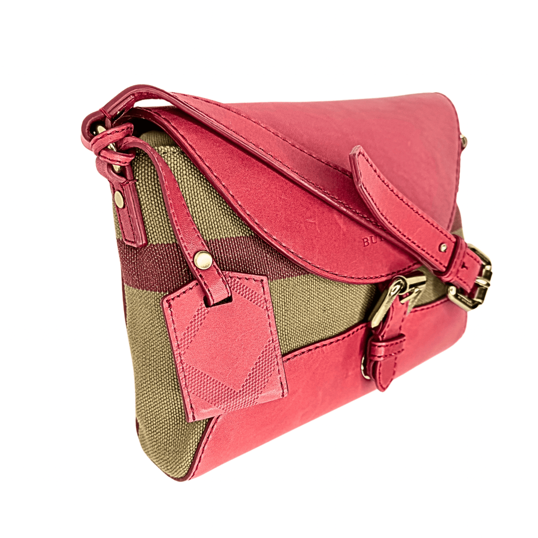 Burberry House Check Henham Leather Crossbody