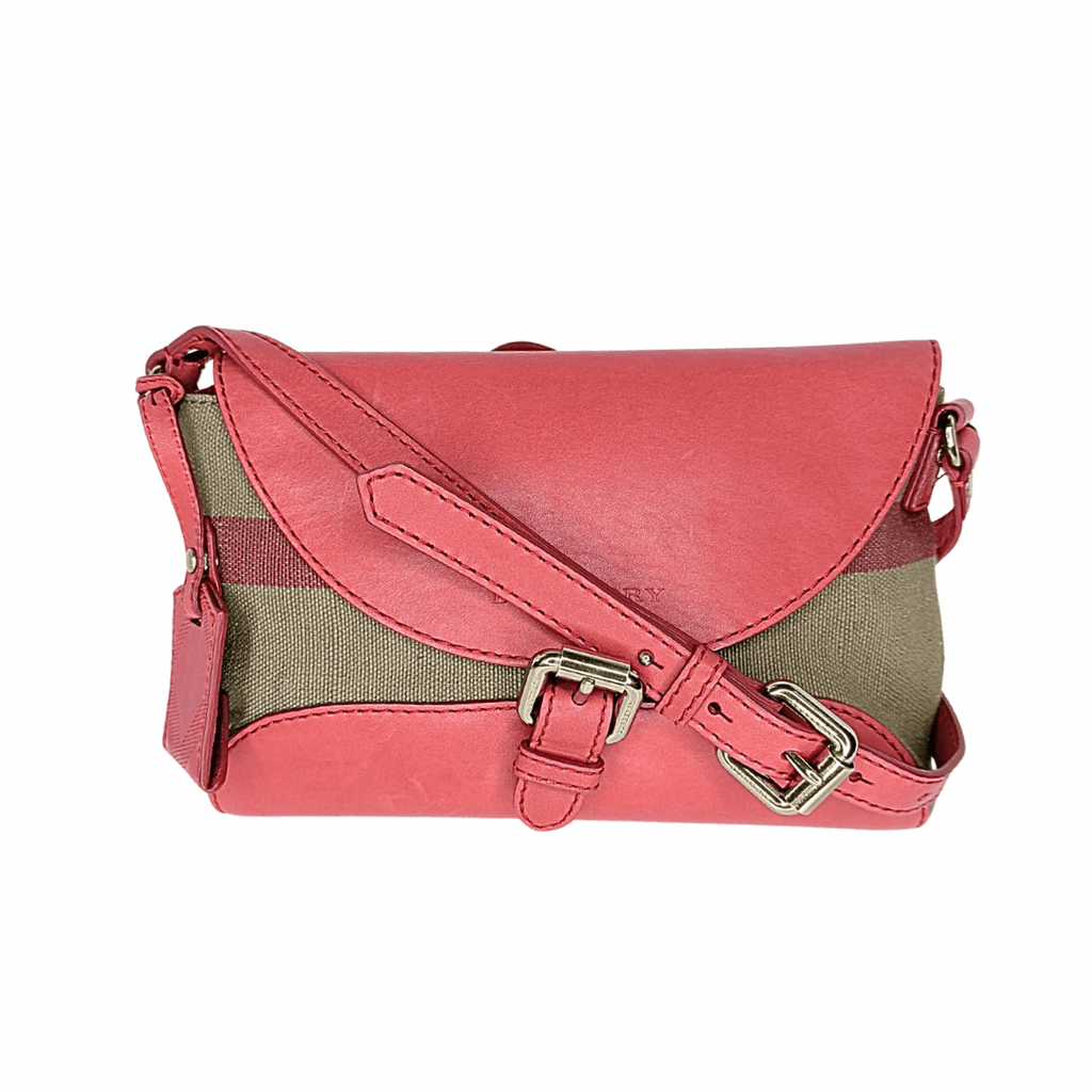 Burberry House Check Henham Leather Crossbody