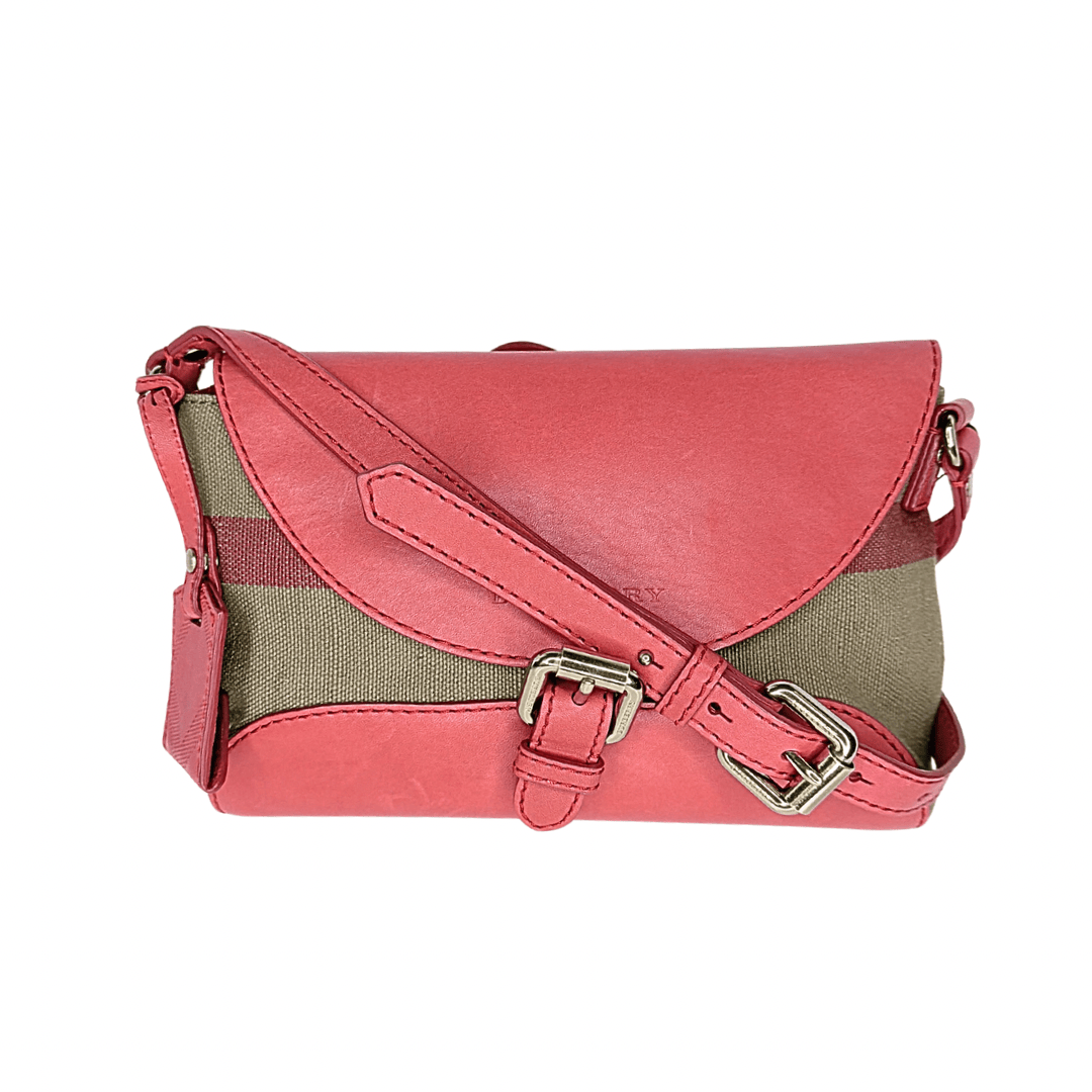 Burberry House Check Henham Leather Crossbody