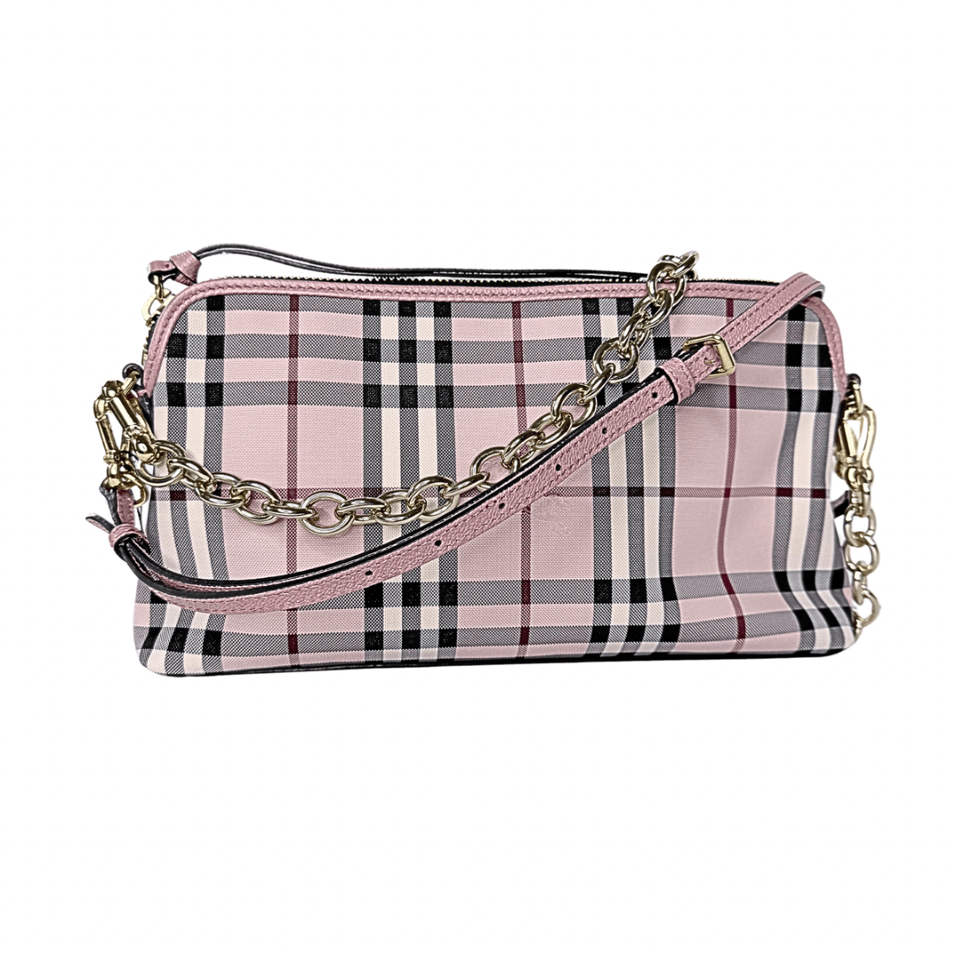 Burberry Horseferry Check Pink Crossbody
