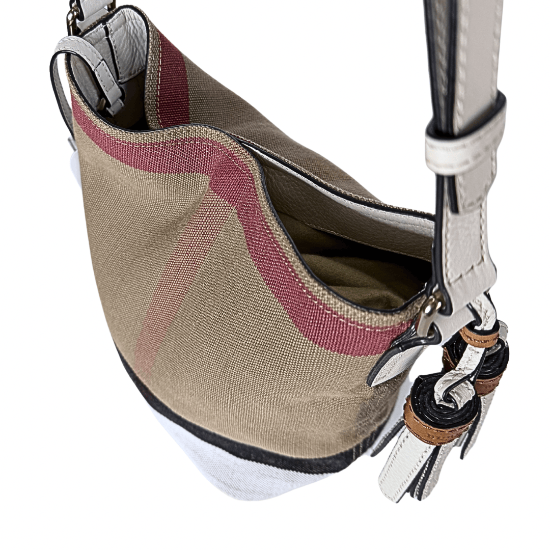 Burberry Mini Mega Check Ashby Bucket Bag