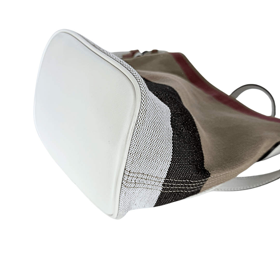 Burberry Mini Mega Check Ashby Bucket Bag