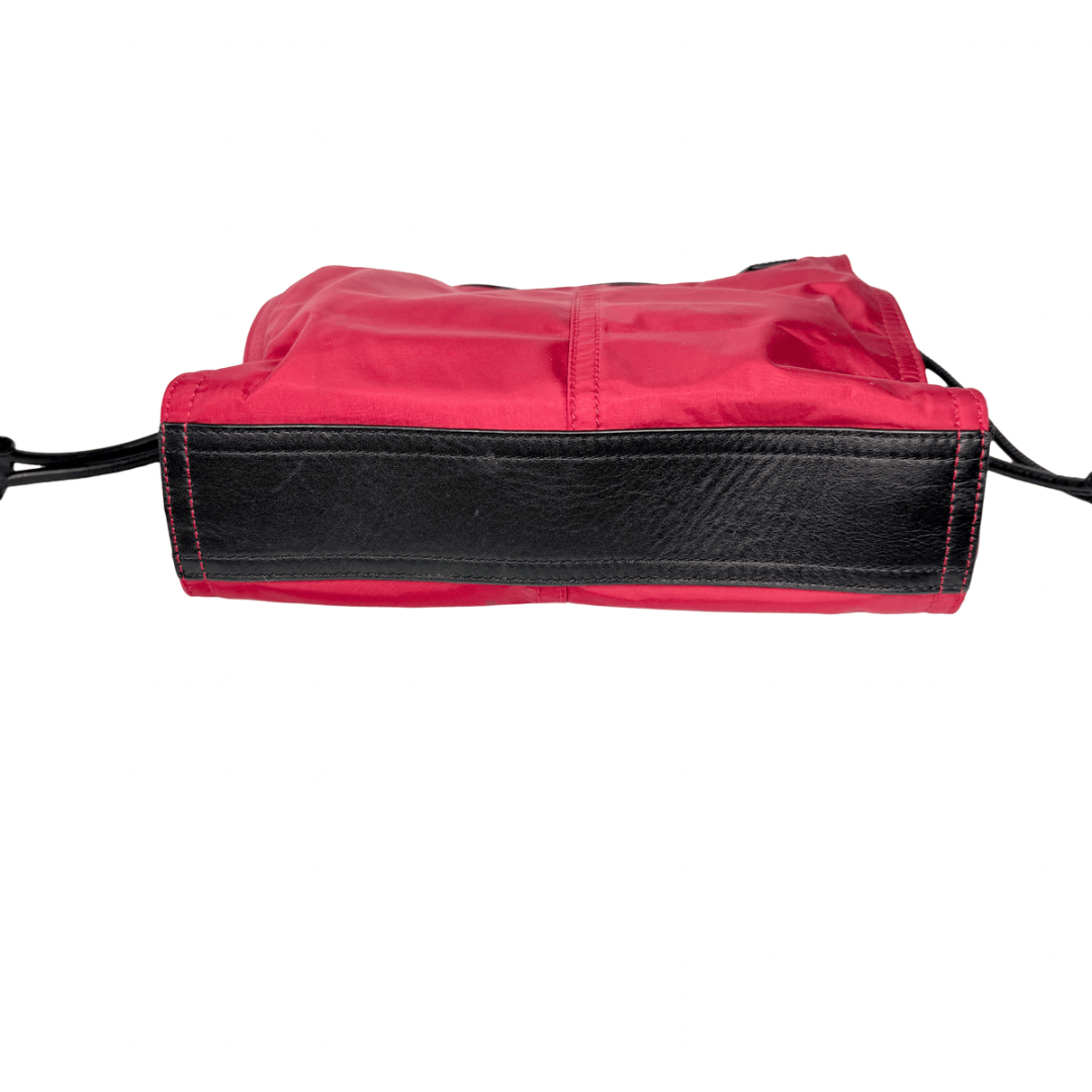 Burberry Red Nylon Buckleigh Tote