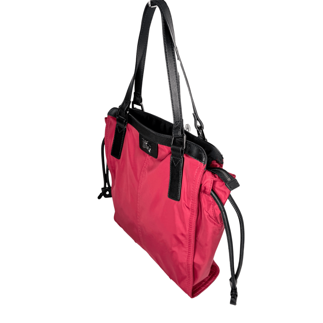 Burberry Red Nylon Buckleigh Tote