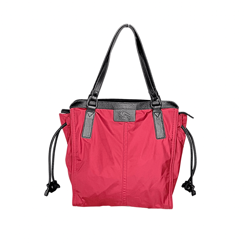 Burberry Red Nylon Buckleigh Tote