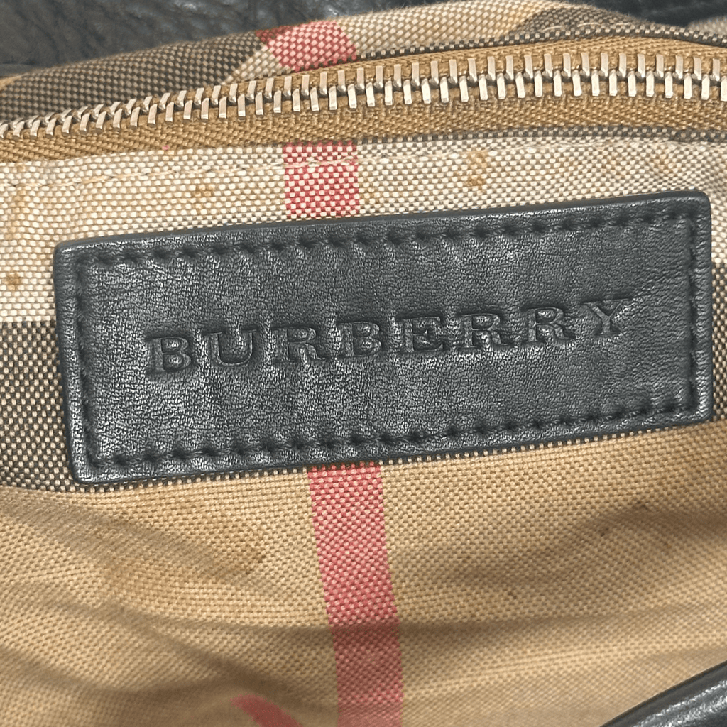 Burberry Maidstone Leather Hobo Bucket Bag