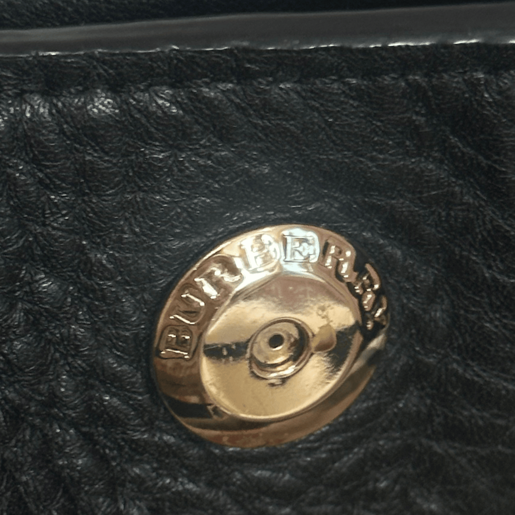 Burberry Maidstone Leather Hobo Bucket Bag