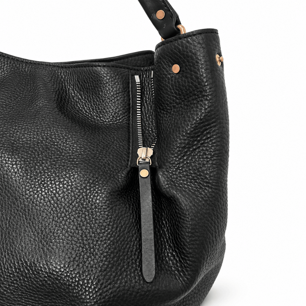 Burberry Maidstone Leather Hobo Bucket Bag