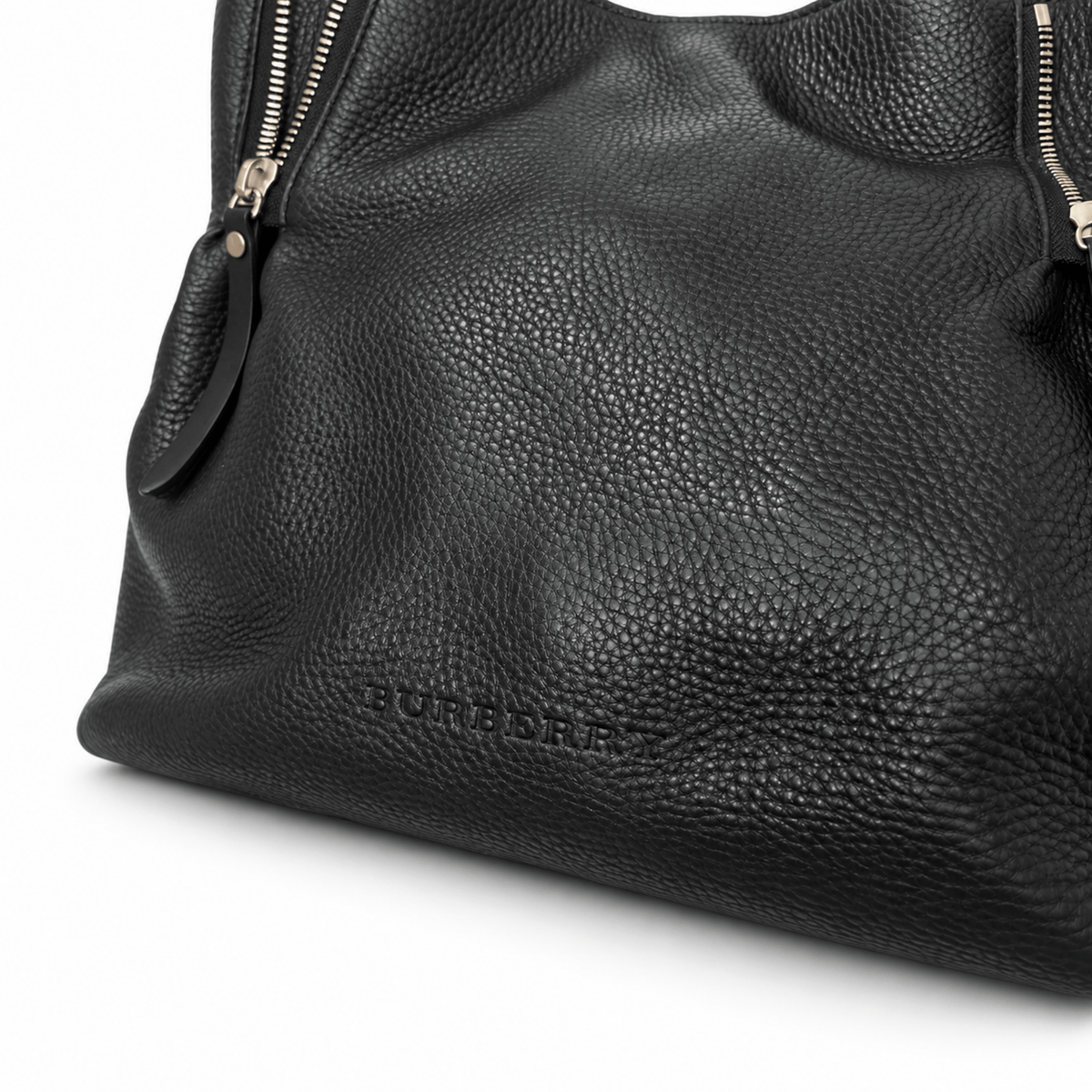Burberry Maidstone Leather Hobo Bucket Bag