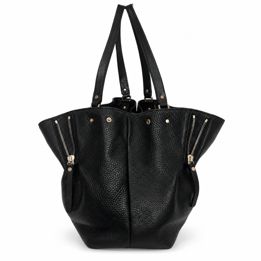 Burberry Maidstone Leather Hobo Bucket Bag