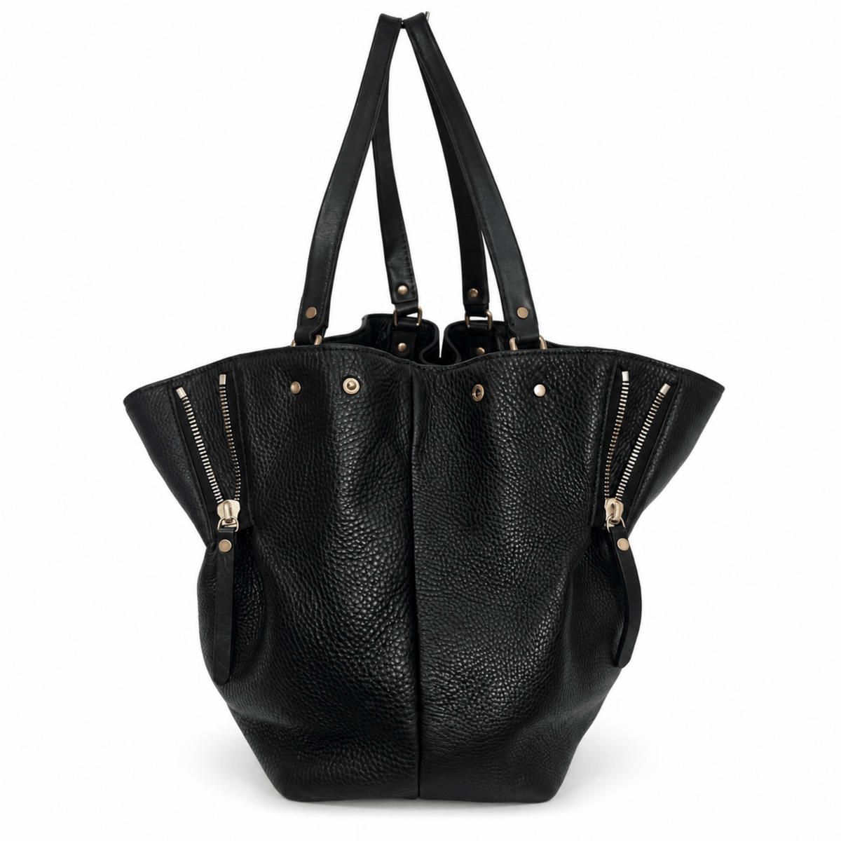 Burberry Maidstone Leather Hobo Bucket Bag