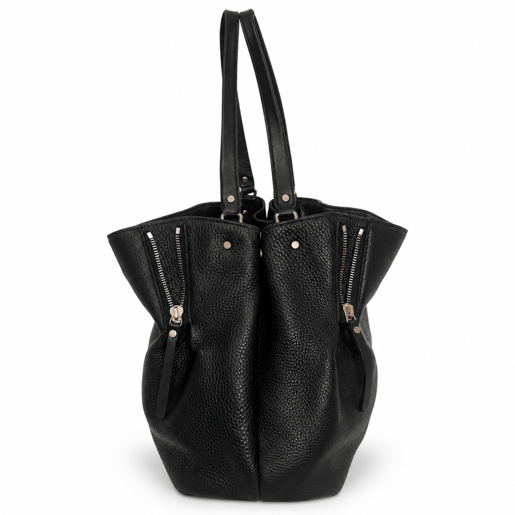 Burberry Maidstone Leather Hobo Bucket Bag