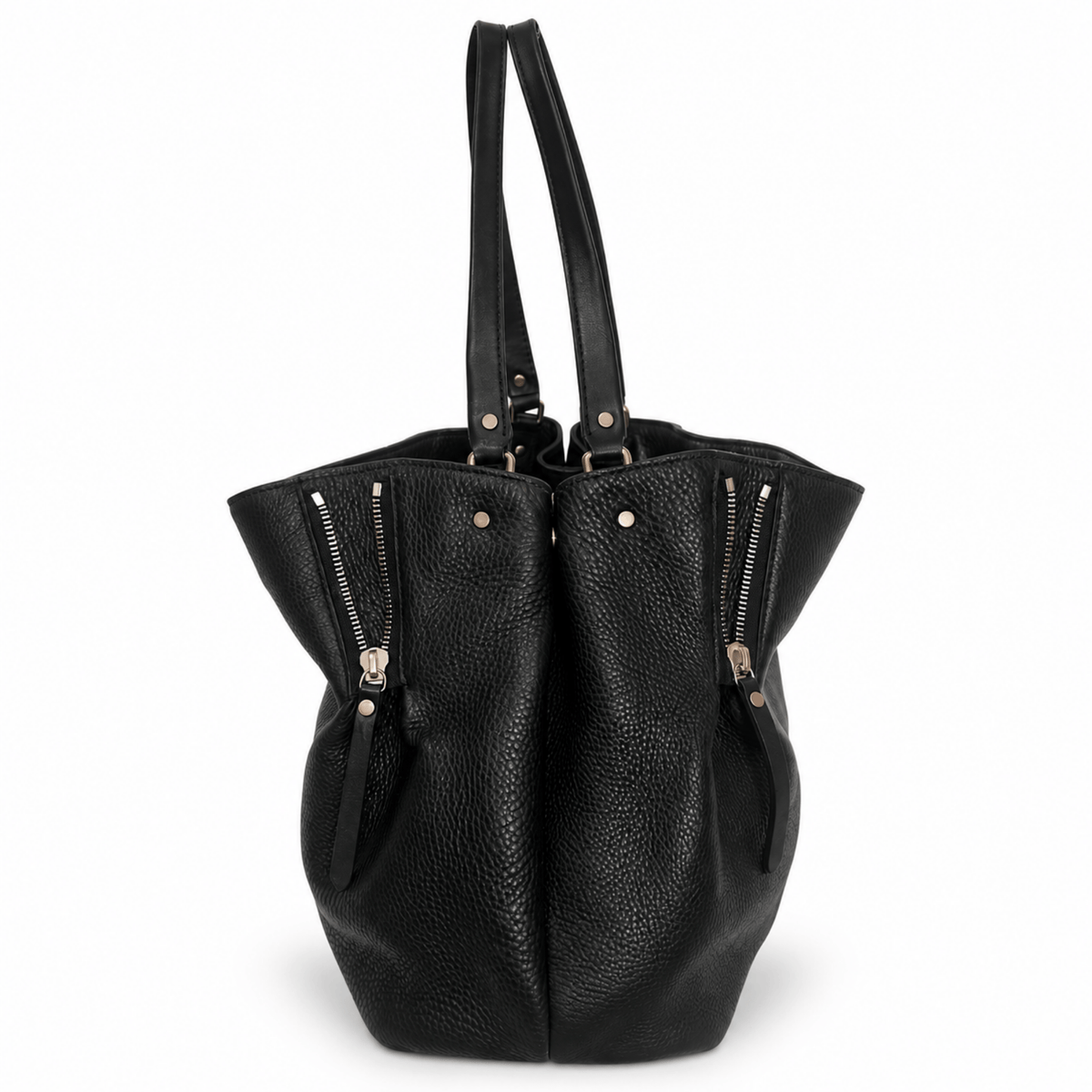 Burberry Maidstone Leather Hobo Bucket Bag