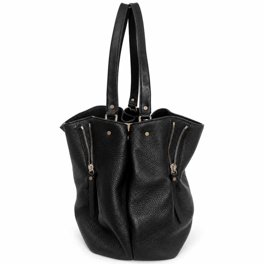 Burberry Maidstone Leather Hobo Bucket Bag