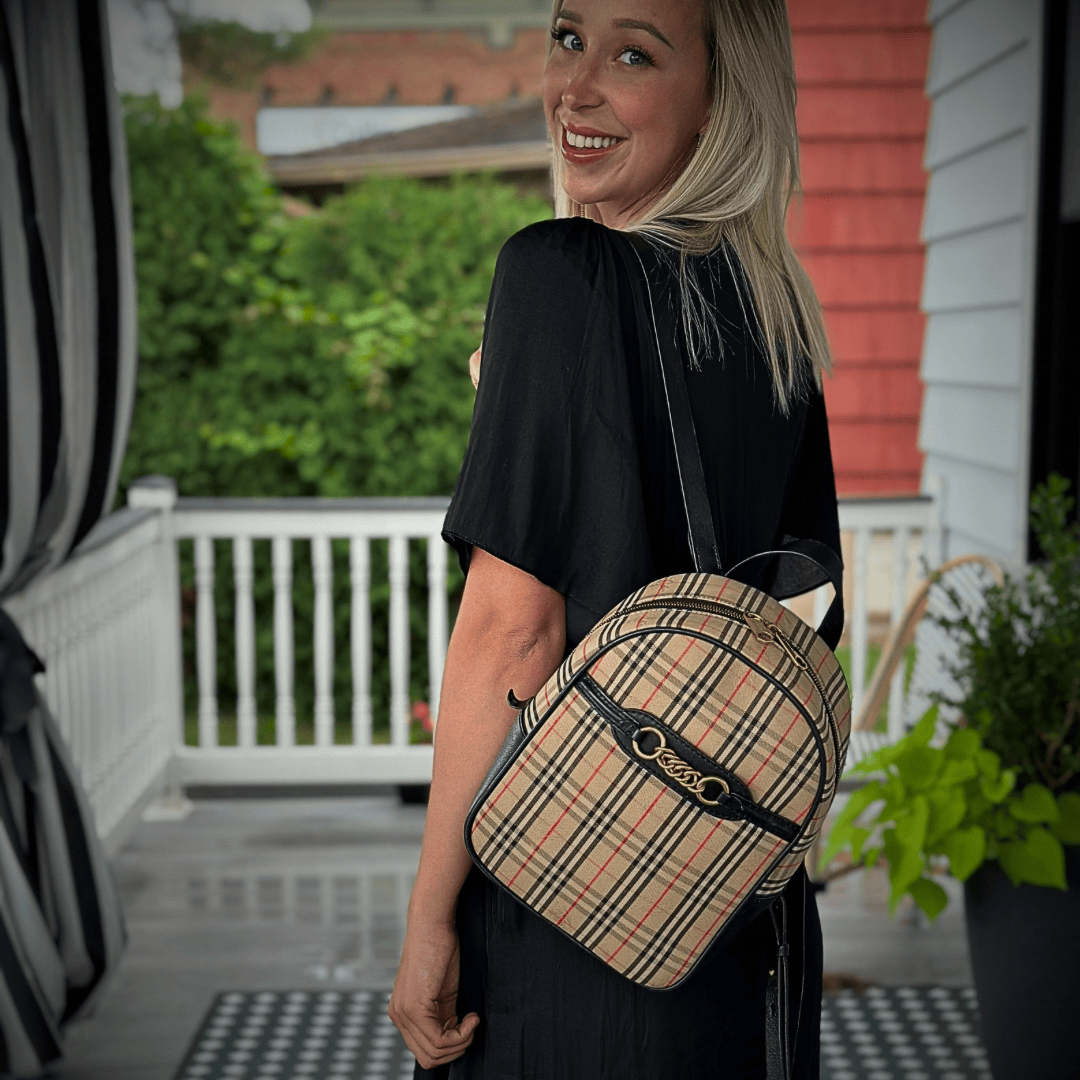 Burberry 1983 Check Link Backpack Burberry 1983 Check Link Backpack