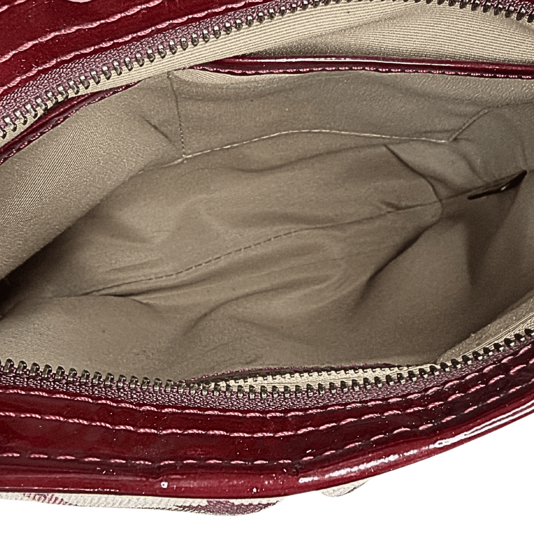 Burberry Patent Supernova Check Stars Small Julia Crossbody Bag