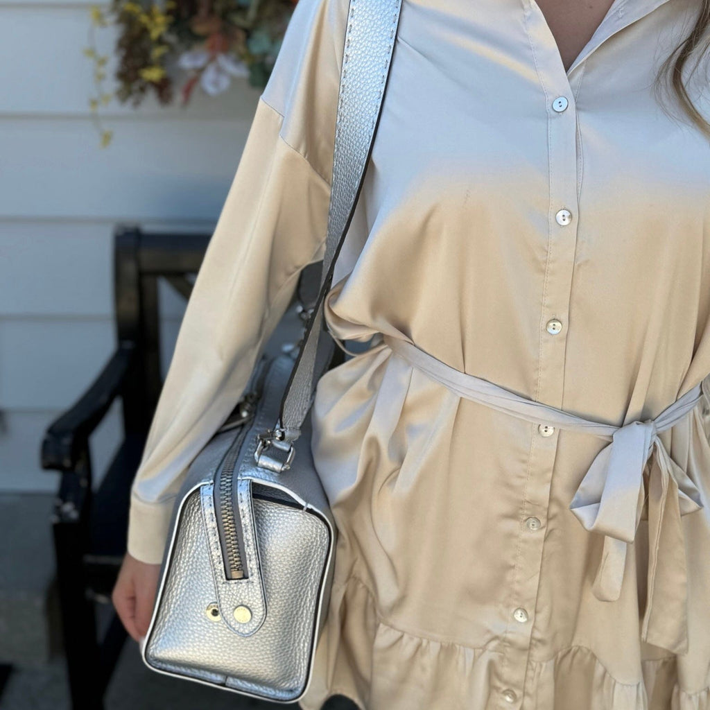 Fendi Selleria Leather Lei Boston Bag