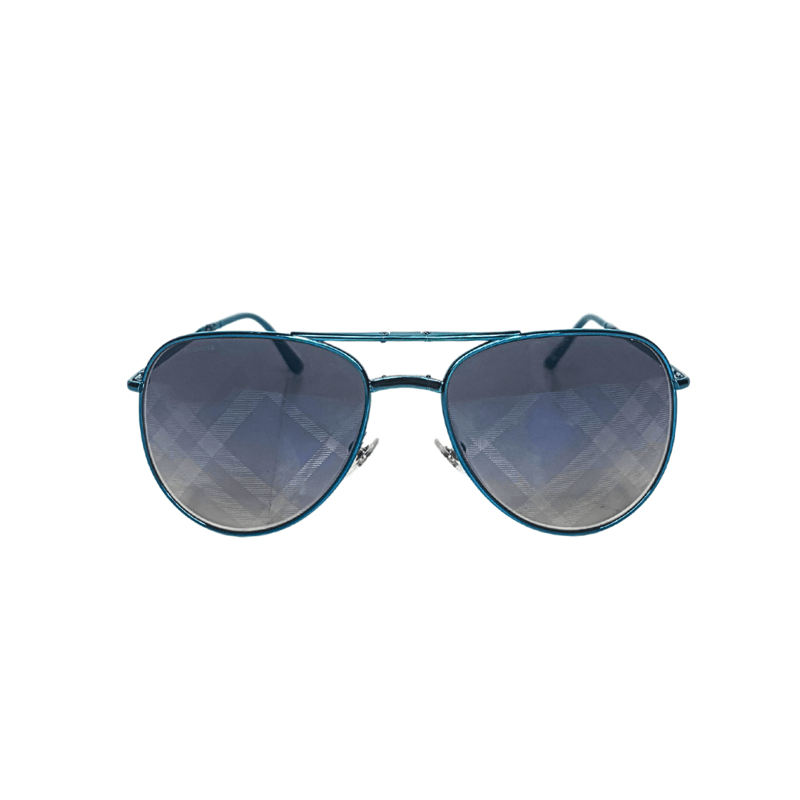 Burberry Folding Aviator Check Sunglasses