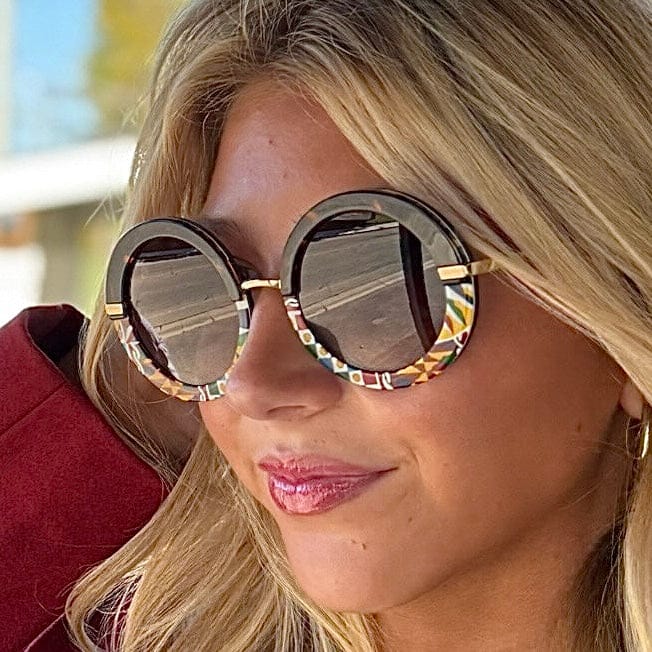 Dolce & Gabbana Premium Round Havanna Sunglasses DG4393