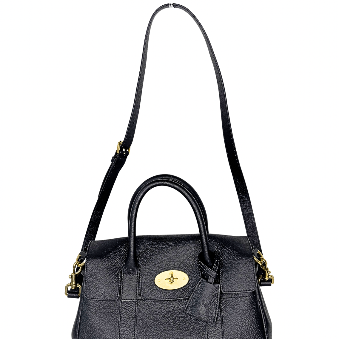 Mulberry Bayswater Black Satchel