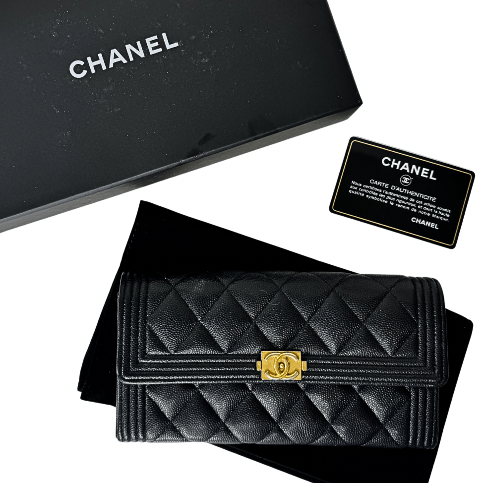 Chanel CC Boy Continental Flap Wallet