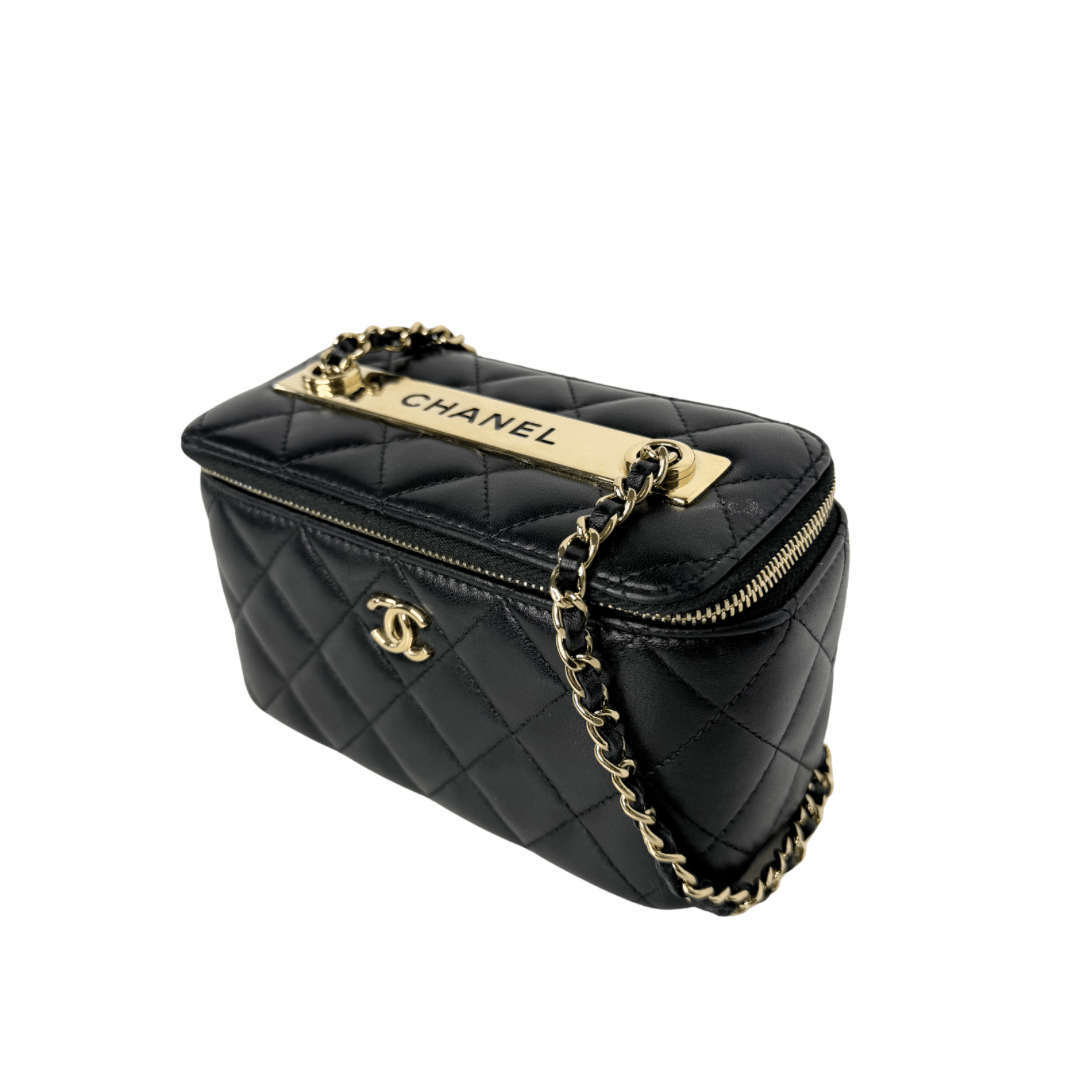 Chanel Quilted CC Vanity Crossbody