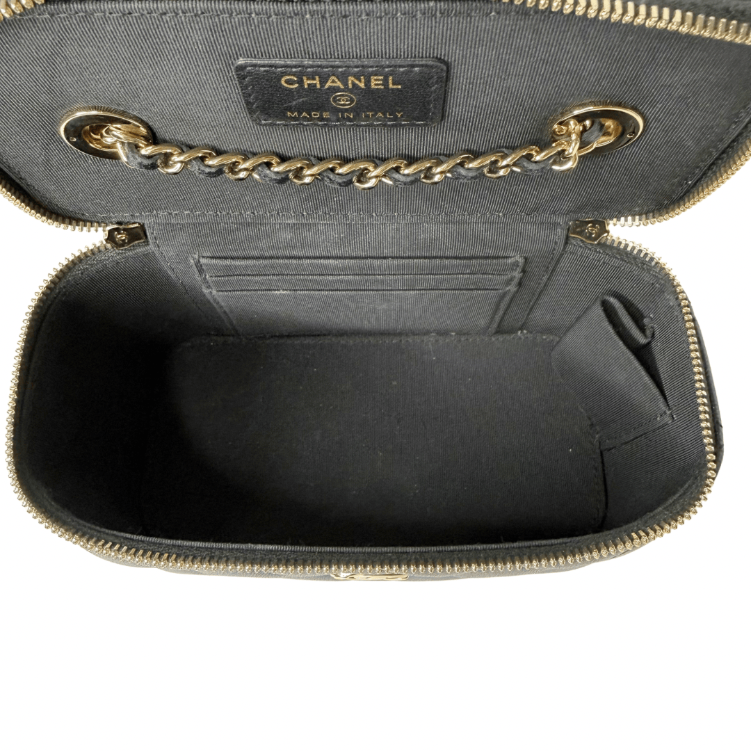 Chanel Quilted CC Vanity Crossbody