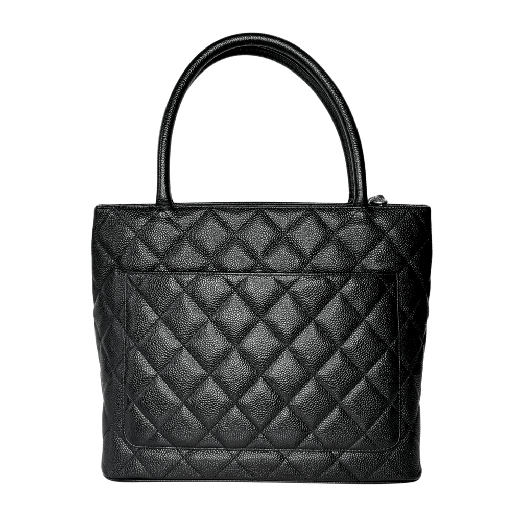 Chanel Quilted Caviar Medallion Shopper Tote