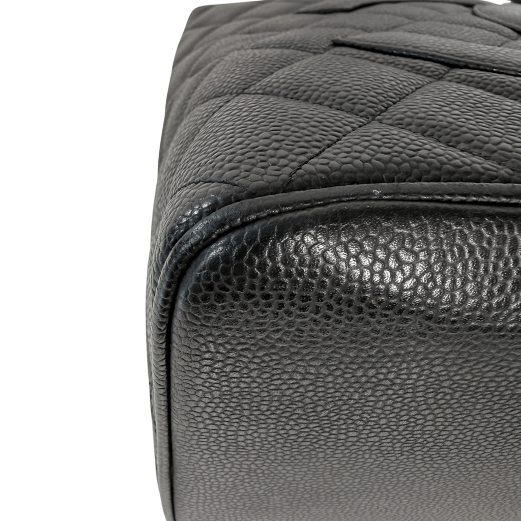 Chanel Quilted Caviar Medallion Shopper Tote