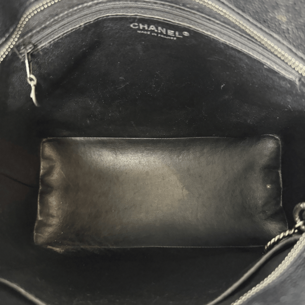 Chanel Quilted Caviar Medallion Shopper Tote