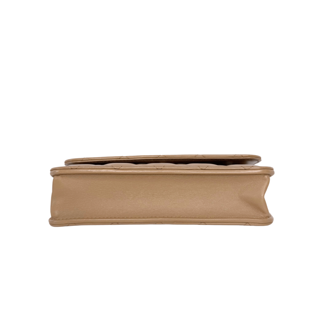 Chanel Quilted Flap Crush Phone Holder with Chain